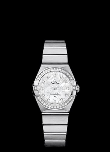Omega Constellation Quartz 27 Brushed Stainless Steel / Diamond / MOP Omega