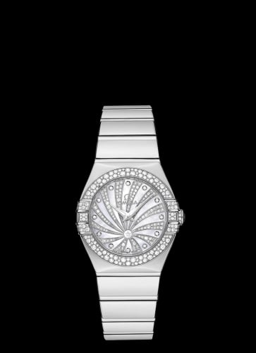 Omega Constellation Quartz 27 White Gold / Snow / Diamond Supernova