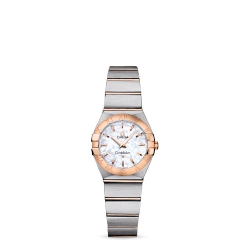 Omega Constellation Quartz 24 Brushed Stainless Steel / Red Gold / MOP