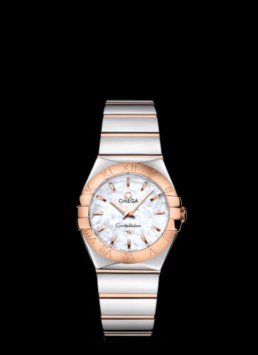 Omega Constellation Quartz 27 Polished Stainless Steel / Red Gold / MOP
