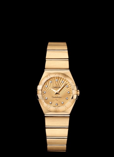 Omega Constellation Quartz 24 Brushed Yellow Gold / Champagne Supernova