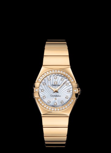 Omega Constellation Quartz 27 Polished Yellow Gold / Diamond / MOP Supernova
