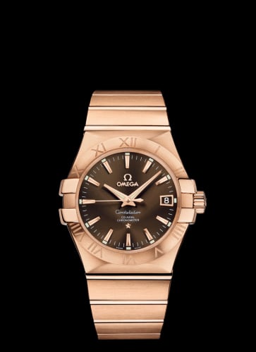 Omega Constellation Co-Axial 35 Red Gold / Brown
