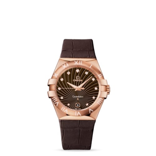 Omega Constellation Quartz 35 Red Gold / Brown Supernova / Alligator