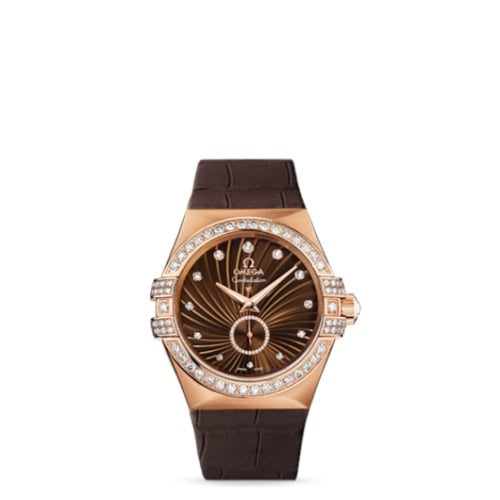 Omega Constellation Co-Axial 35 Small Seconds Red Gold / Diamond / Brown Supernova