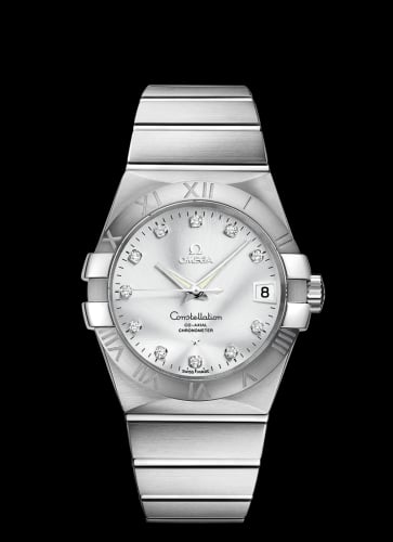 Omega Constellation Co-Axial 38 Stainless Steel / Silver