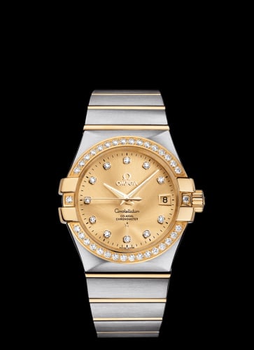 Omega Constellation Co-Axial 35 Stainless Steel / Yellow Gold / Diamond / Champagne