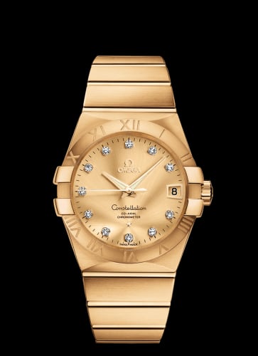Omega Constellation Co-Axial 38 Yellow Gold / Champagne