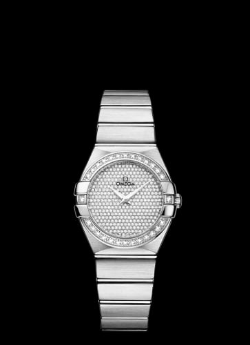Omega Constellation Quartz 27 Brushed White Gold / Diamond / Diamond