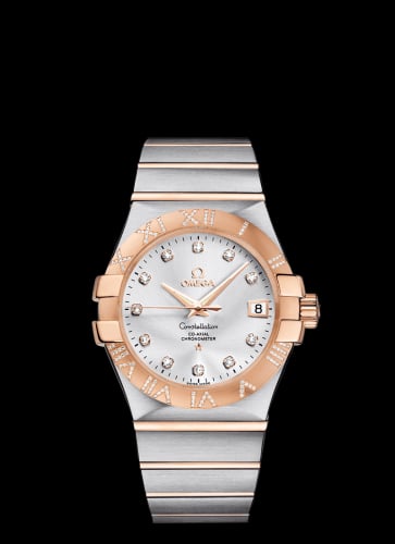 Omega Constellation Co-Axial 35 Stainless Steel / Red Gold / Diamond / Silver