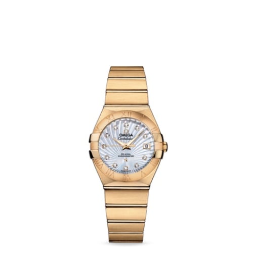 Omega Constellation Co-Axial 27 Brushed Yellow Gold / MOP Supernova