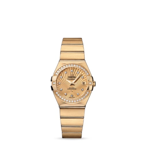 Omega Constellation Co-Axial 27 Brushed Yellow Gold / Diamond / Champagne Supernova