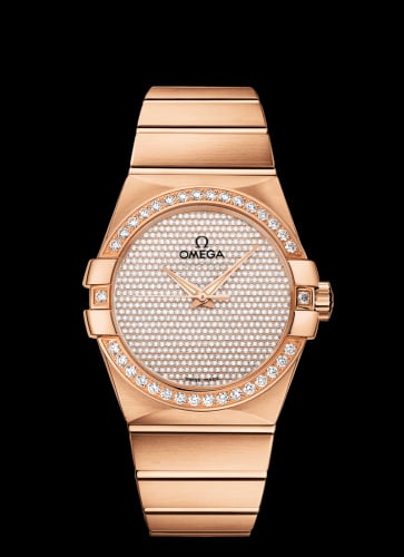 Omega Constellation Co-Axial 38 Red Gold / Diamond / Diamond