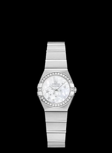Omega Constellation Quartz 24 Brushed Stainless Steel / Diamond / MOP Star