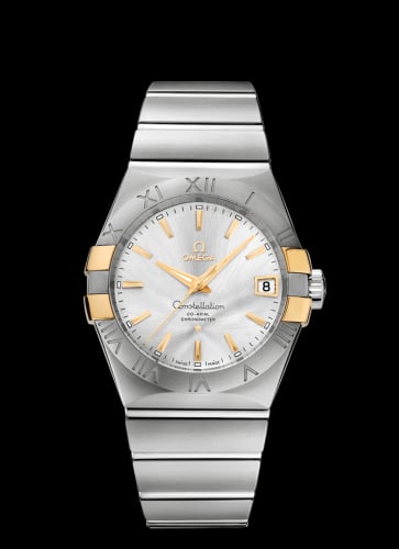 Omega Constellation Co-Axial 38 Stainless Steel / Yellow Gold Claws / Silver