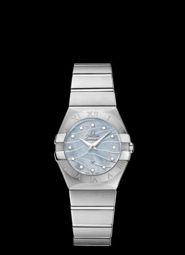 Omega Constellation Quartz 27 Brushed Stainless Steel / Blue MOP