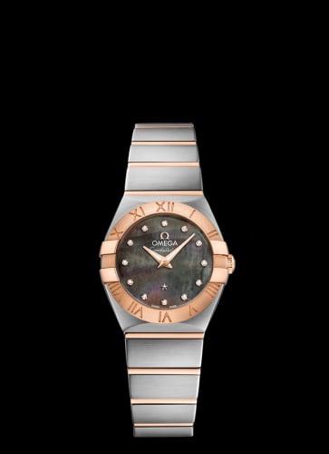 Omega Constellation Quartz 24 Stainless Steel / Red Gold / Brown MOP