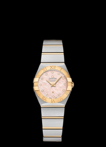 Omega Constellation Quartz 24 Stainless Steel / Yellow Gold / Pink MOP