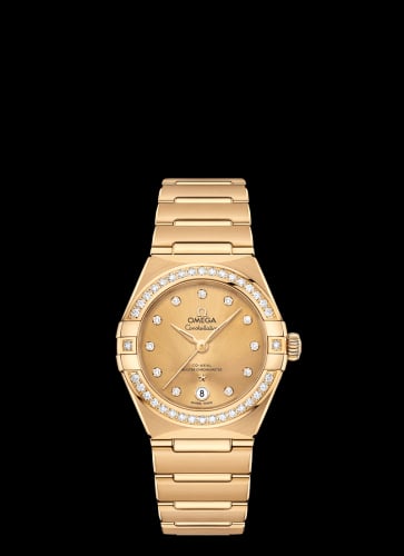 Omega Constellation Manhattan 29 Co-Axial Master Chronometer Yellow Gold / Champagne / Diamond