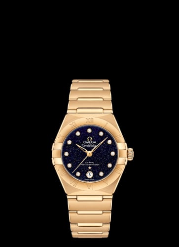 Omega Constellation Manhattan 29 Co-Axial Master Chronometer Yellow Gold / Aventurine
