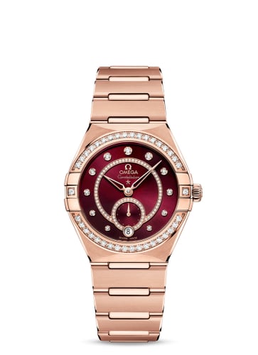 Omega Constellation Master Chronometer Small Seconds 34 Sedna Gold / Diamond / Black / Bracelet