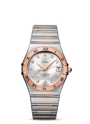 Omega Constellation Automatic 36 Stainless Steel / Red Gold / Beijing Olympics 2008