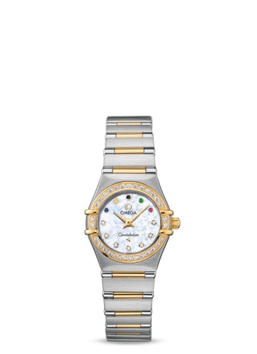 Omega Constellation Quartz 22.5 Stainless Steel / Yellow Gold / Diamond / Beijing Olympics 2008