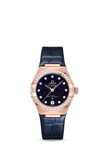Omega Constellation Manhattan 29 Co-Axial Master Chronometer Sedna Gold / Diamond / Aventurine
