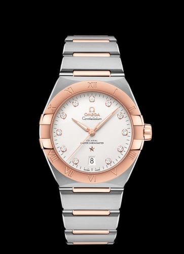 Omega Constellation Master Chronometer 39 Stainless Steel / Sedna / Silver-Diamond / Bracelet