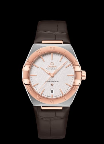 Omega Constellation Master Chronometer 39 Stainless Steel / Sedna / Silver / Alligator