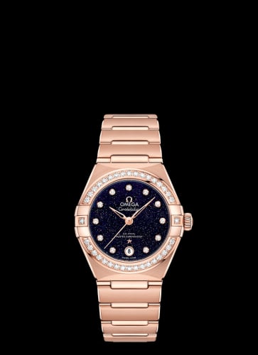 Omega Constellation Manhattan 29 Co-Axial Master Chronometer Sedna Gold / Aventurine / Diamond