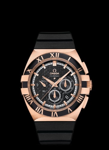Omega Constellation Co-Axial 41 Chronograph Double Eagle Red Gold / Carbon / Rubber