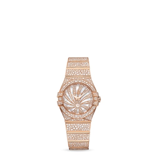 Omega Constellation Quartz 24 Polished Red Gold / Supernova / Full Snow