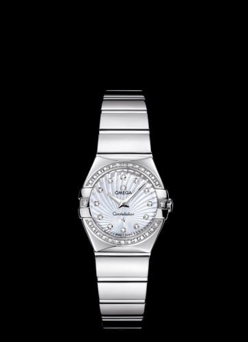 Omega Constellation Quartz 24 Polished Stainless Steel / Diamond / MOP Supernova
