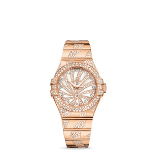 Omega Constellation Co-Axial 31 Red Gold / Snow / Diamond Supernova