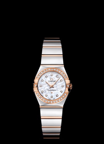 Omega Constellation Quartz 24 Polished Stainless Steel / Red Gold / Diamond / MOP