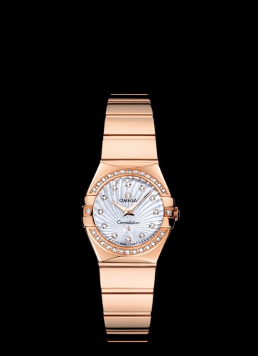 Omega Constellation Quartz 24 Polished Red Gold / Diamond / MOP Supernova