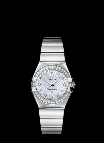 Omega Constellation Quartz 27 Polished Stainless Steel / Diamond / MOP Supernova