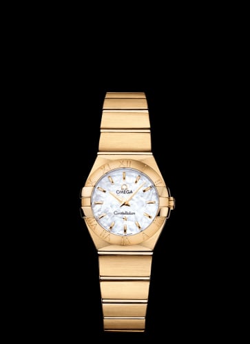 Omega Constellation Quartz 24 Brushed Yellow Gold / MOP