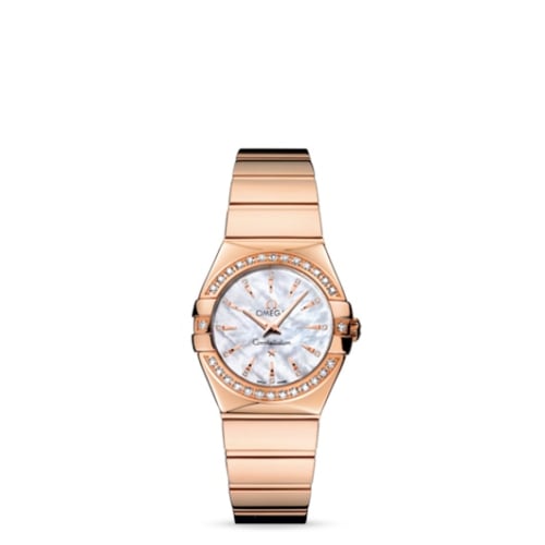 Omega Constellation Quartz 27 Polished Red Gold / Diamond / MOP