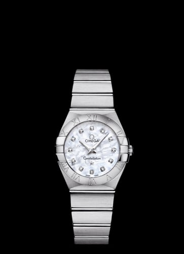 Omega Constellation Quartz 27 Brushed Stainless Steel / MOP