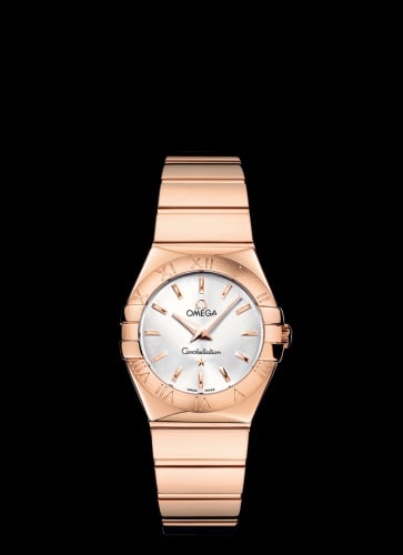 Omega Constellation Quartz 27 Polished Red Gold / Silver