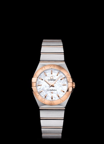 Omega Constellation Quartz 27 Brushed Stainless Steel / Red Gold / MOP