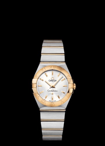 Omega Constellation Quartz 27 Brushed Stainless Steel / Yellow Gold / Silver