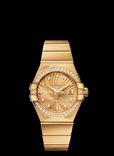 Omega Constellation Co-Axial 31 Yellow Gold / Diamond / Champagne Supernova