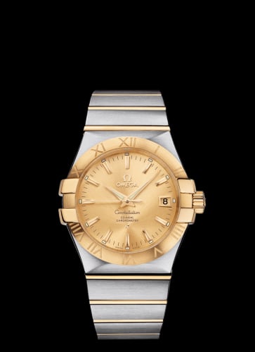 Omega Constellation Co-Axial 35 Stainless Steel / Yellow Gold / Champagne