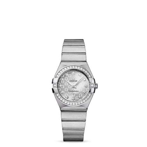 Omega Constellation Quartz 27 Brushed Stainless Steel / Diamond / Silver Omega