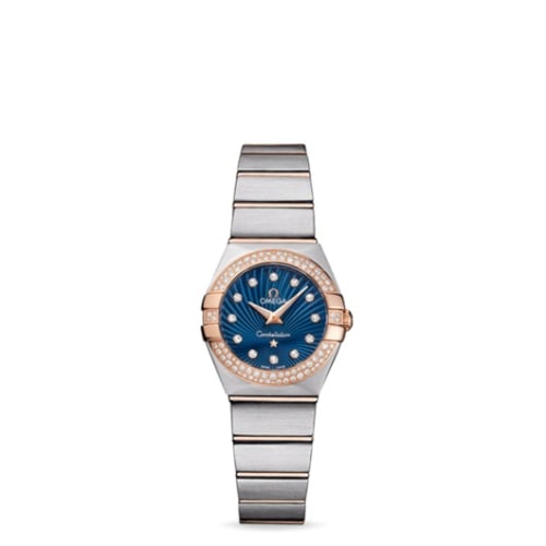 Omega Constellation Quartz 24 Brushed Stainless Steel / Red Gold / Snow / Blue Supernova