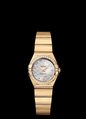 Omega Constellation Quartz 24 Brushed Yellow Gold / Diamond / Silver Omega