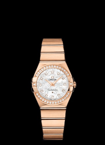 Omega Constellation Quartz 27 Brushed Red Gold / Diamond / MOP Omega